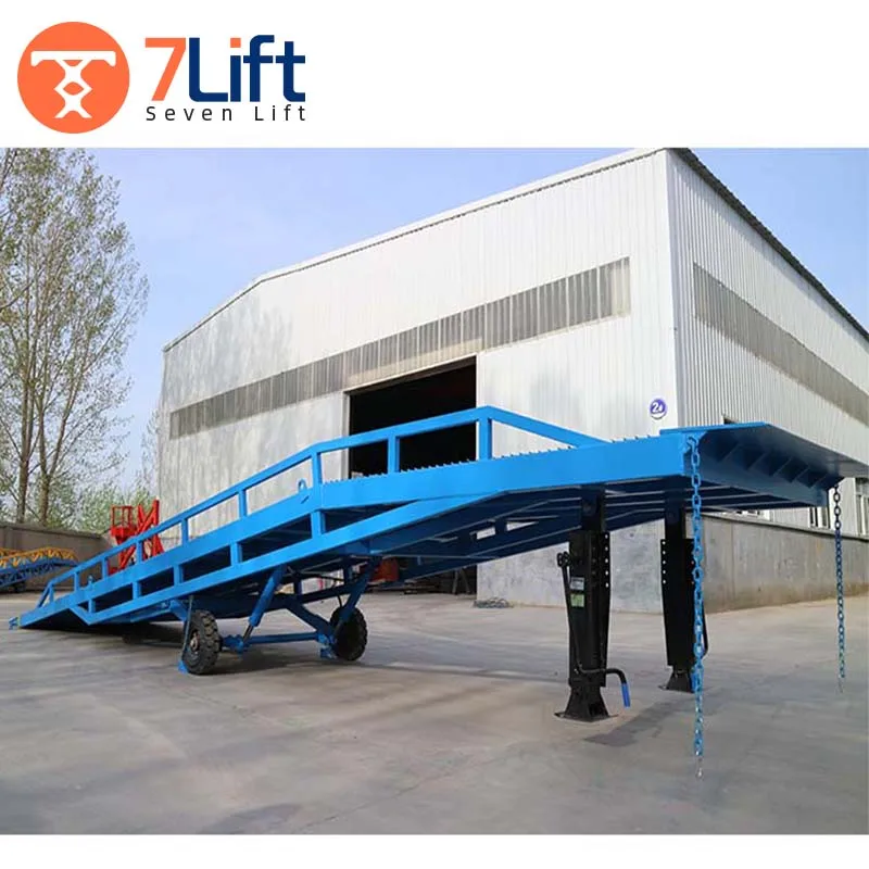 Adjustable Hydraulic Antiskid Unloading Ramp Slope Bridge Loading Ramp Container Warehouse Loading Ramps