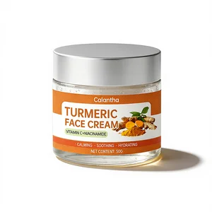 Turmeric Skincare Facial Cream for Women-Daily Use Acne Dark Spot Removal Whitening Anti-Aging Natural Organic Exfoliating Cream