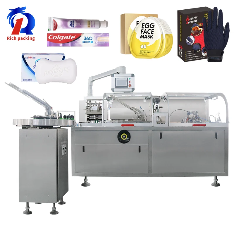 
 Автоматическая маска для лица зубная щетка зубная паста мыло Cartoning машина картонная коробка упаковочная машина цена на продажу  