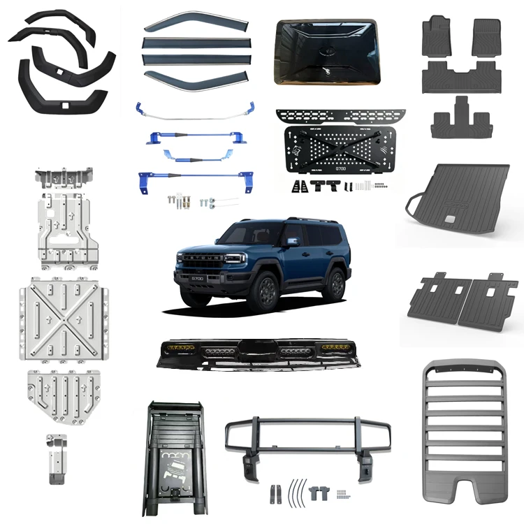 Maremlyn EV Car Exterior Accessories for Jetour G700 Roof Rack Front Bumper Side Awning Roof Spotlights Modification Spare Parts