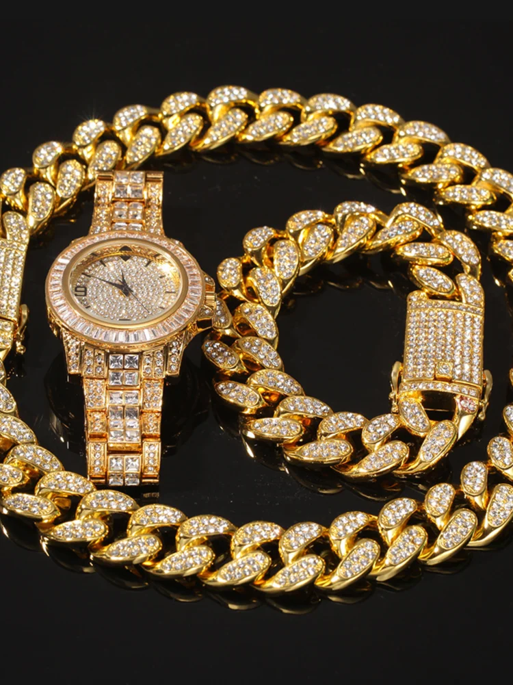 diamond chains and watches