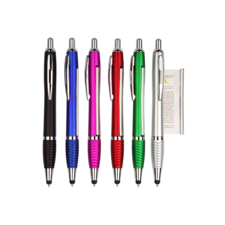 3in1 Promotional Pen Custom Logo Pull Out Banner Ball Pen Stylus ...