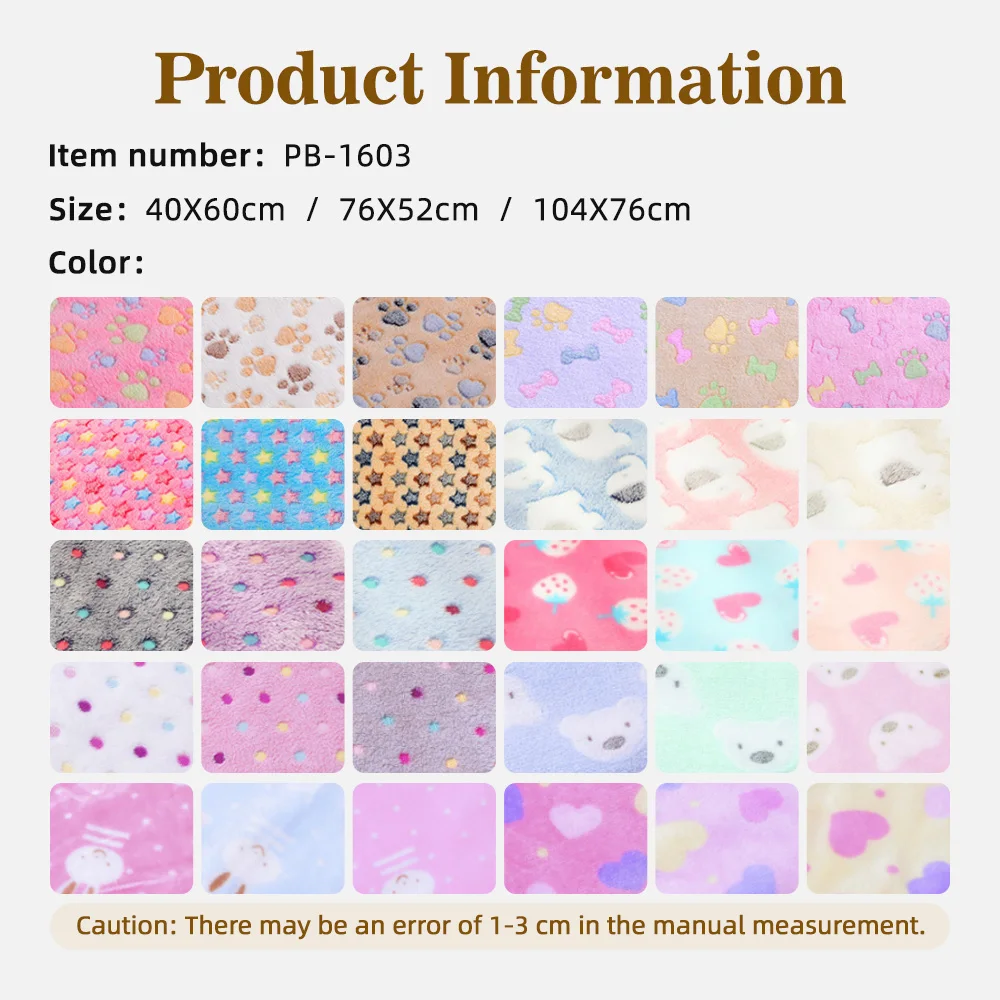 Wholesale Print Fleece Blanket Breathable Super Soft Pet Blanket - product detail 4