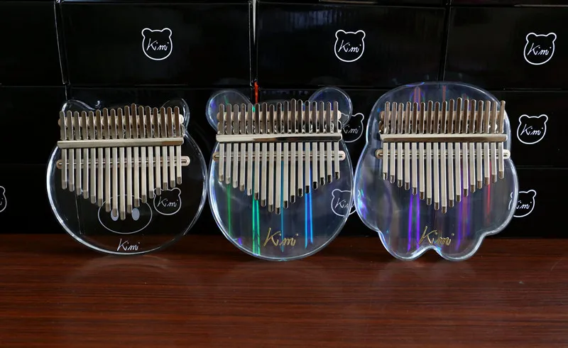 キミカリンバ17キーカリンバアクリルサムピアノムビラ透明