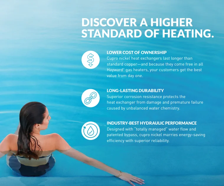 Hayward Universal Hseries 400,000 Btu Natural Gas Swimming Pool Heater