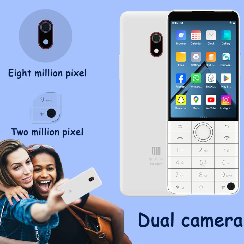 4G Android 12 Duoqin F22 Pro スマートフォン 4GB+64GB デュアルカメラ