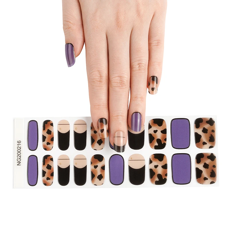 Custom Nail Stickers That Use Uv Light Wholesale Pricing Leopard Nails