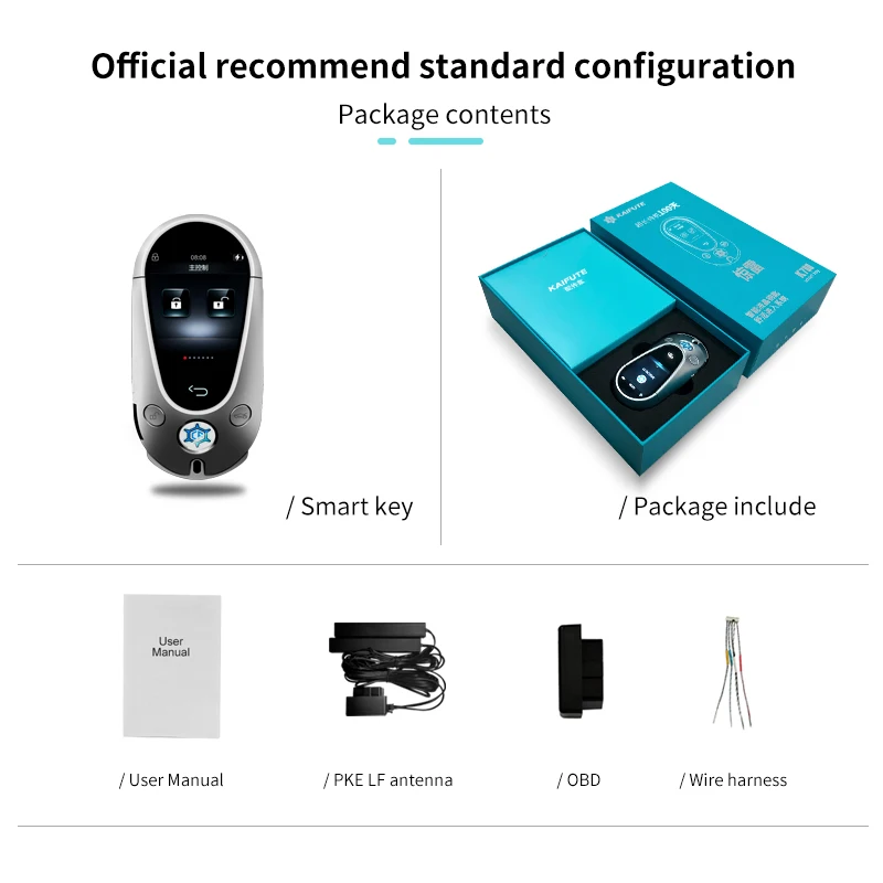 Original factory supply  Marcydes  banze  C class  smart remote car key shell with LCD screen by PKE connection  obd