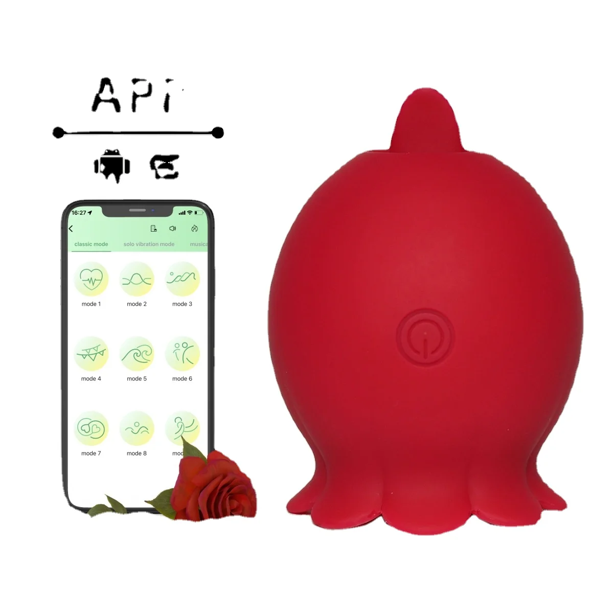 Adult Flower Sex Toy Vibe Sucking Dildo Toy Clitoral Suck Licking Tongue AP...