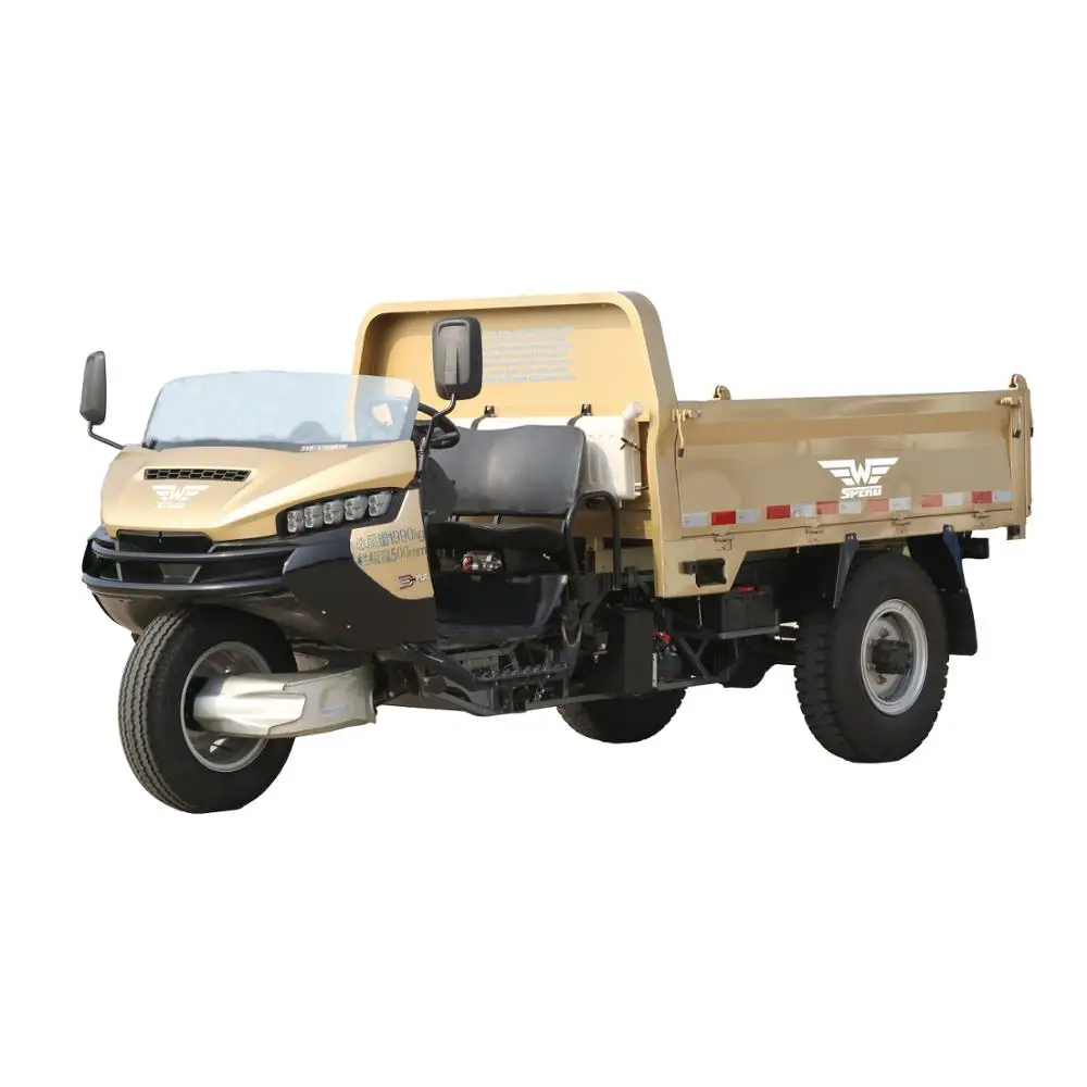 2020 Max 4 Tons Load diesel Cargo Van Tricycle 3 Wheel Truck for Sale Cabin Adult Tricycle Tricycle Auto