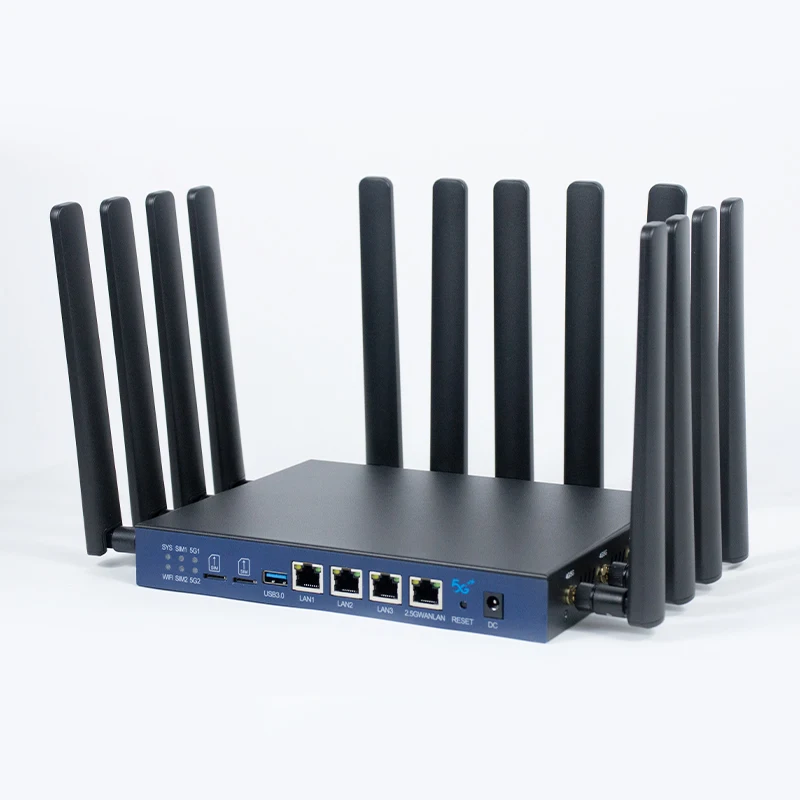 HUASIFEI Dual Band 4G 5G Router Wifi6 Chipset MT7981B+MT7976CN+MT7531AE Dual Module Industrial 5g Router