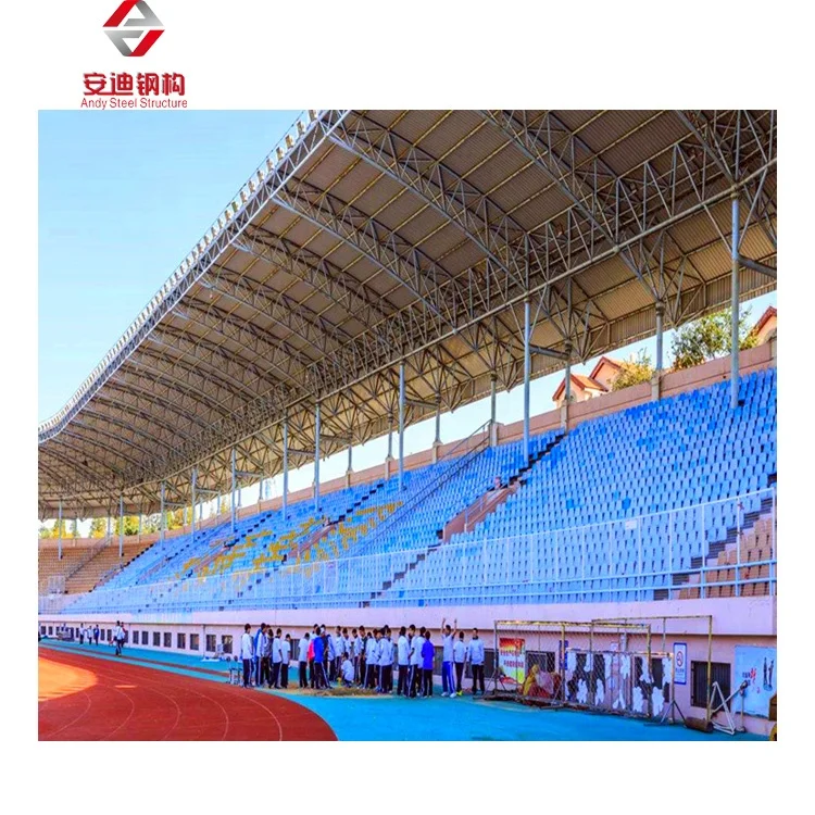 Steel Pipe Truss Stadium Roof Structure Steel Tube Truss Stadium Roof Prefabricated Steel Structure Stadium Building