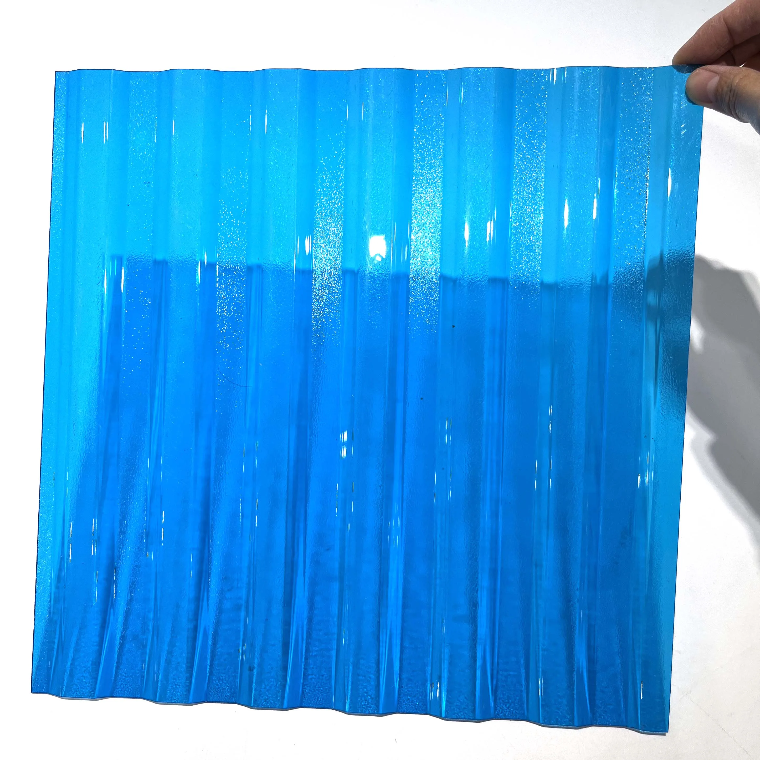 Uv Colored Plastic Polycarbonate Embossed and Corrugated PC Sheet for Roofing