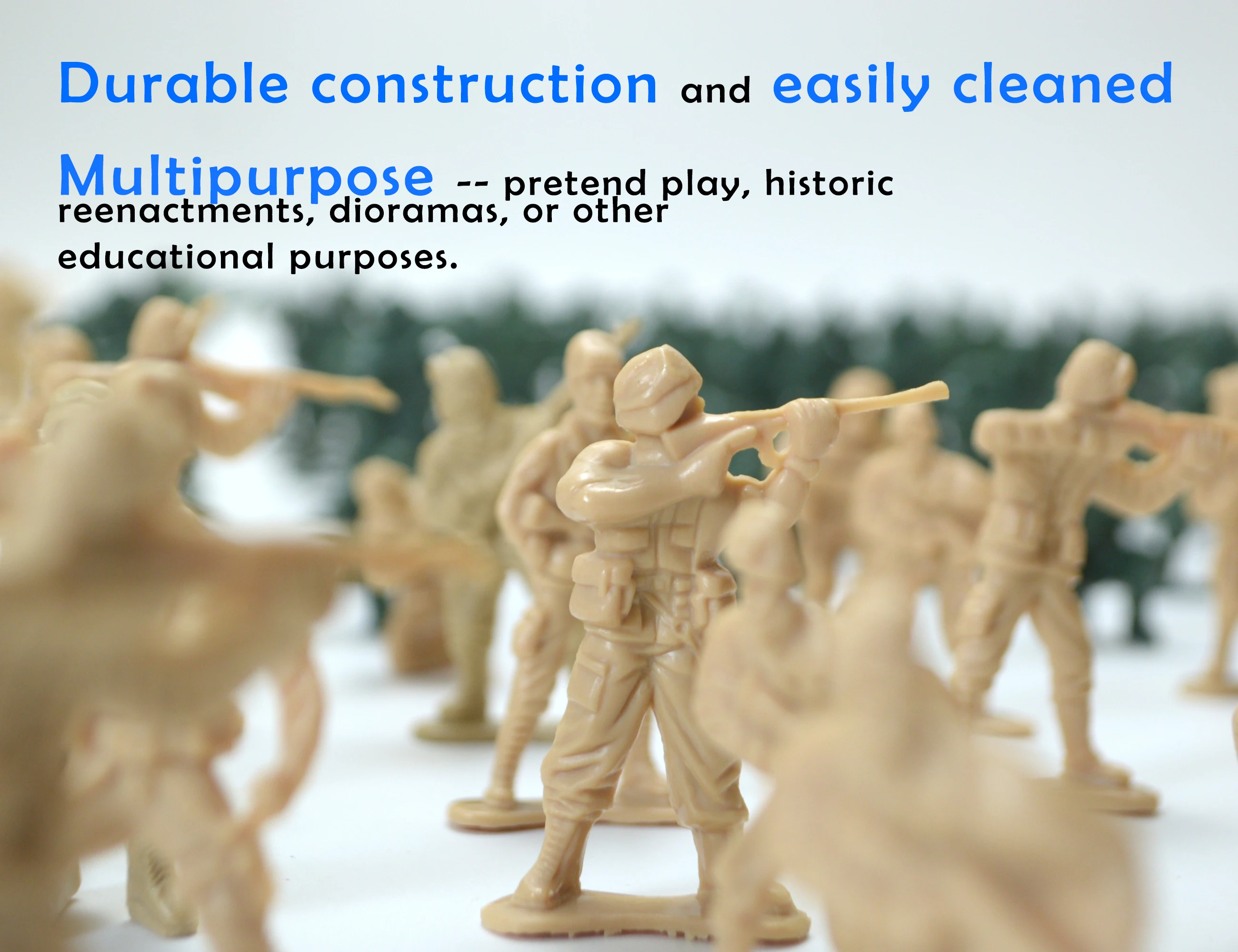 180PCS WW2 Plastic Toy Soldiers - Educational Fun for Kids