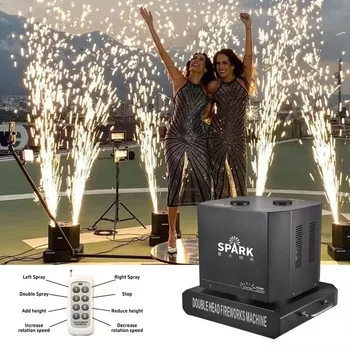 Topflshstar Rotate Spark Machine Party Sparkler Remote Control Big Circle 360 Degree Rotate Firework System Wedding DJ Event