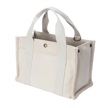 Custom Versatile Durable Canvas Tote Bag for Art Students Lightweight Large Capacity Zipper Portable Features