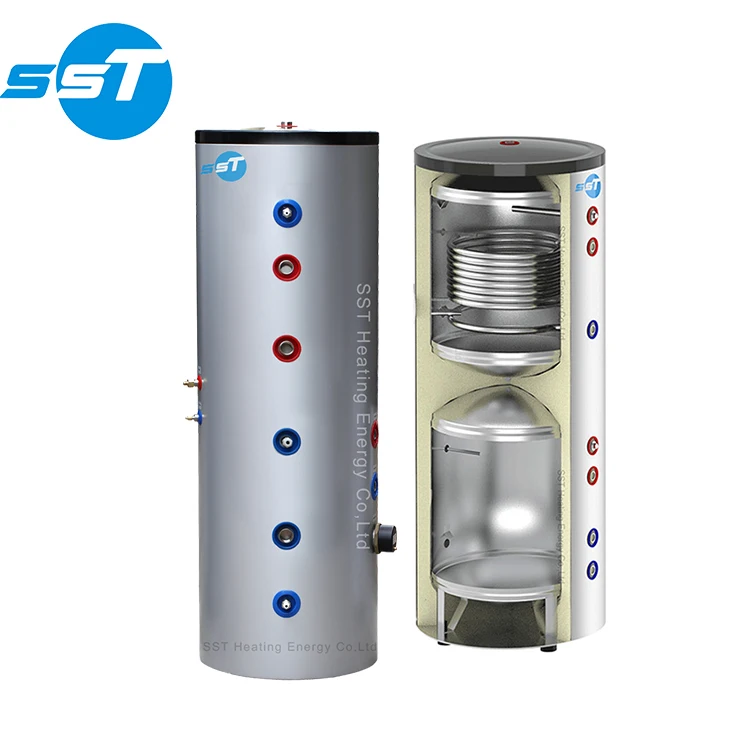 SST Manufacture Stainless Tank Storage Heat Pump Tank Hot Water Heater for Shower