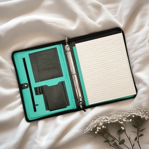 High Color Value A4 Notebook for High School College Students Business Simple Spiral Notepad with Soft Thick Leather Cover