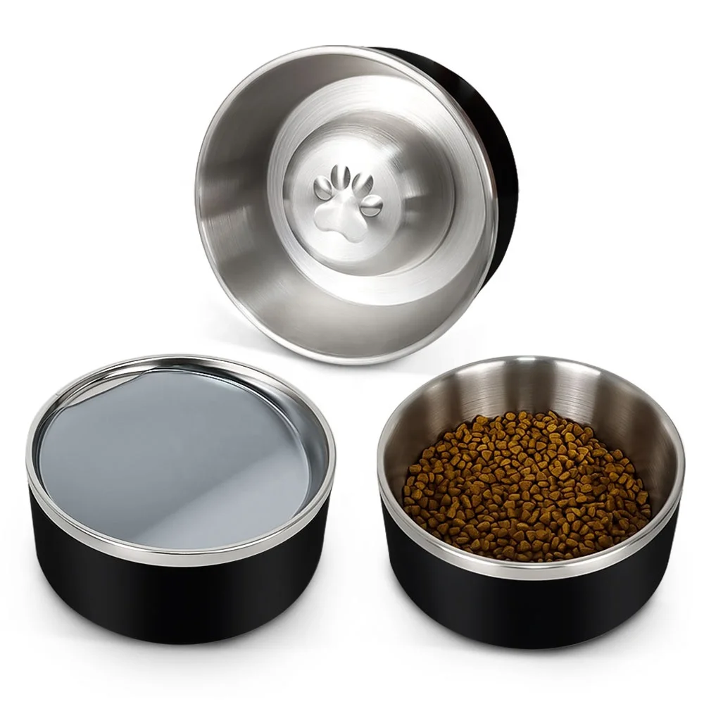 LIHONG Dog Bowls,Stainless Steel Dog Bowls for Large Dogs,Dog Food