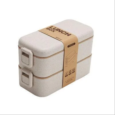 Cheap Environmentally Friendly Office Bento Boxes Heatable Japanese Stack Container Recycled Lunch Box