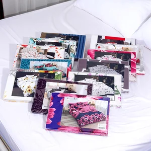 New Styles Floral Printed Bed Sheet with Pillowcase 3pc or 4 Pc 100% Cotton Disposable Cotton Touch Feeling Pillow Covers