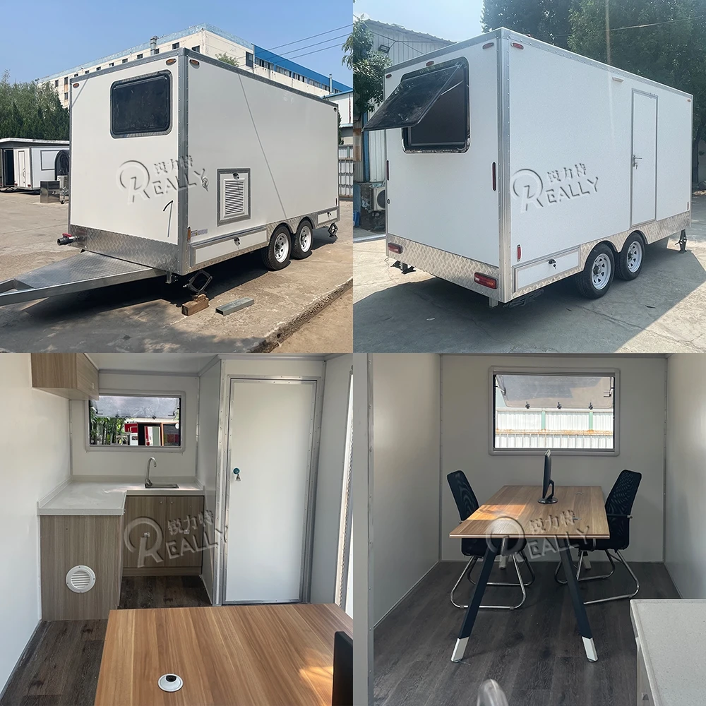 China Fast Build Prefab House Modular Folding House Camping Foldable Small Tiny House Home Office Office Trailer