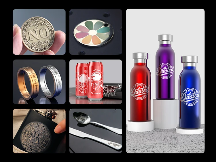 24 Hours Online Service Mini Hand Held Aluminum Metal Plastic Laser Marking Machine Fiber Laser Engraver with Rotary