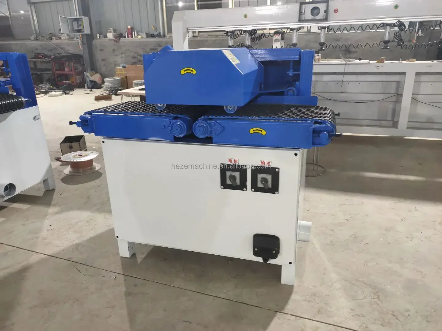 Multi Blade Rip Saw Machine Horizontal Circular Saw Machine With Multiple Blades Industrial Wood Cutting