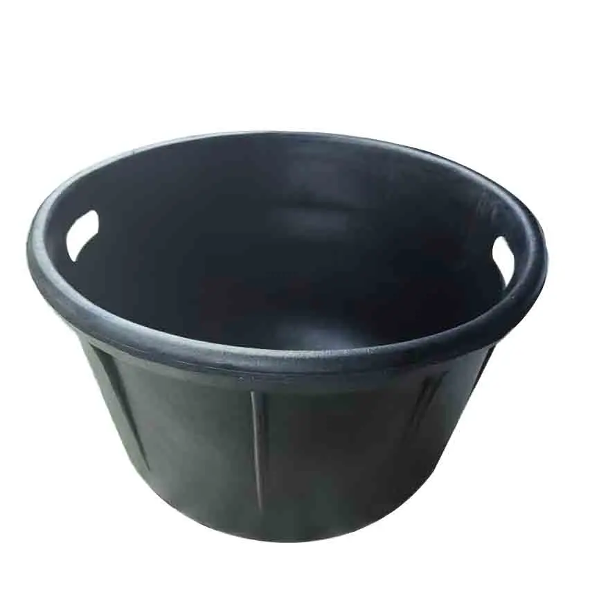 Customized Strong Tyre Rubber Bucket,Round Flexible Container&Pail,Flexible Storage Basket 45-60L,rubber Concrete Mixing Tub