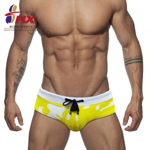 2023 Hot Selling Custom Men Swimwear New Design Beach Brief Luxury Quality Swim Short With Printing Logo