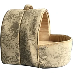 Besign gold color Short Plush pet bed modern for sleeping pet bedding cover for small animals NO 4
