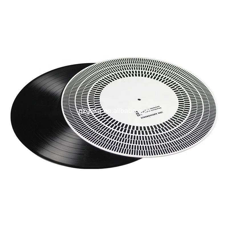LP Vinyl Record Stroboscope Speed Checker Turntable Tachometer Strobe Speed Test Disc Checker Acrylic Turntable Stroboscope Mat