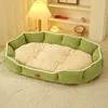 Cama para perro de terciopelo Cloud-verde