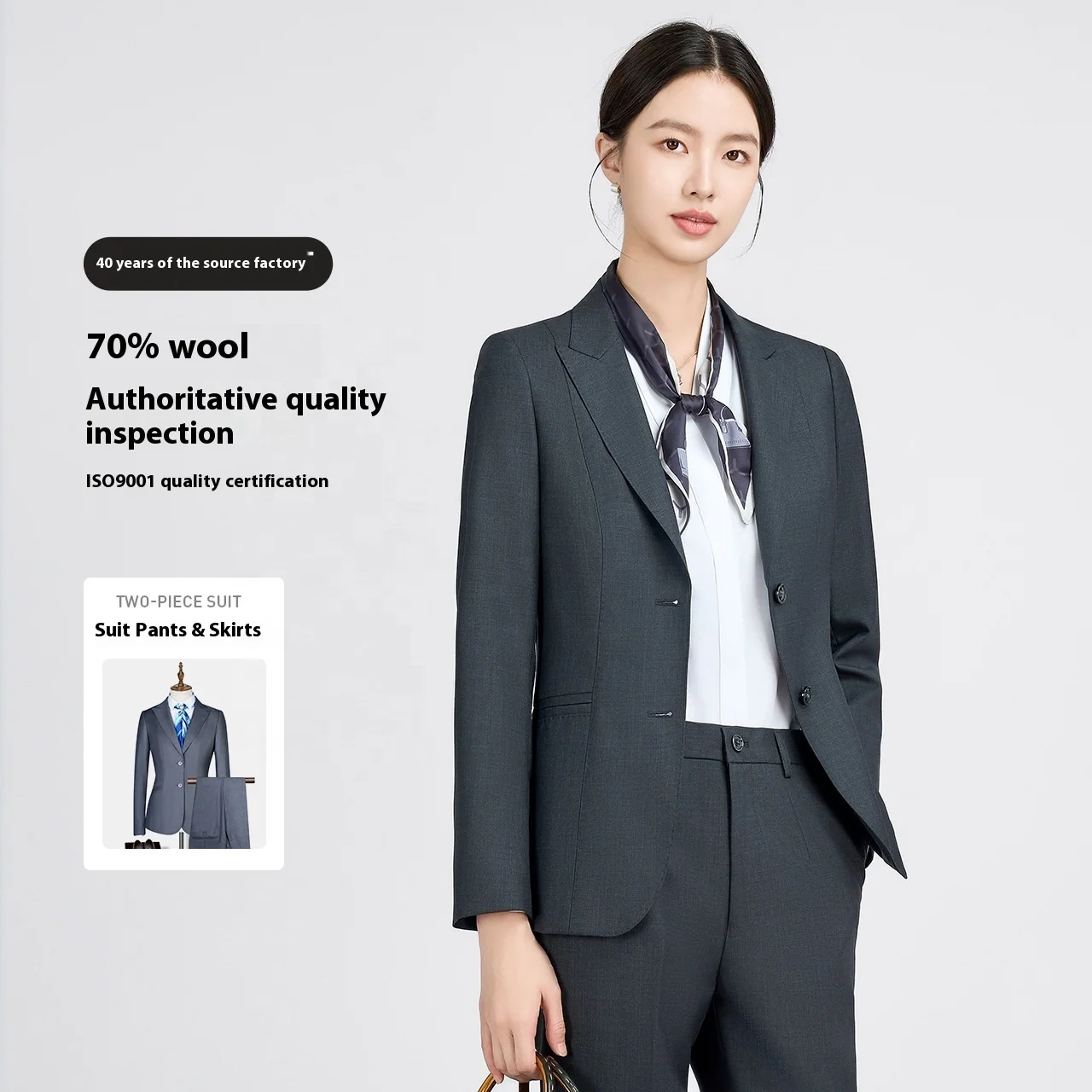 スーツ Ovy Grampians Wool Standard Tailor Setup The Soho - Men's Tailored-Fit Navy Wool 'A Suit To Travel In