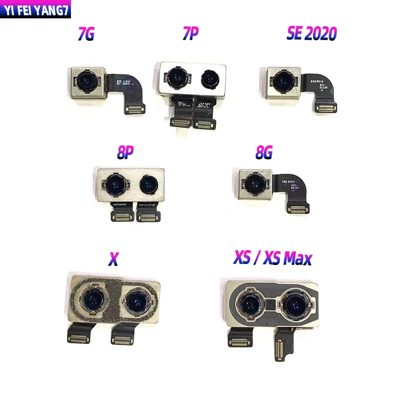 Оригинальная запасная задняя камера с датчиком для iphone 14 Pro Max 14 Plus 13 12 11 XS X Max задняя камера с синим светом