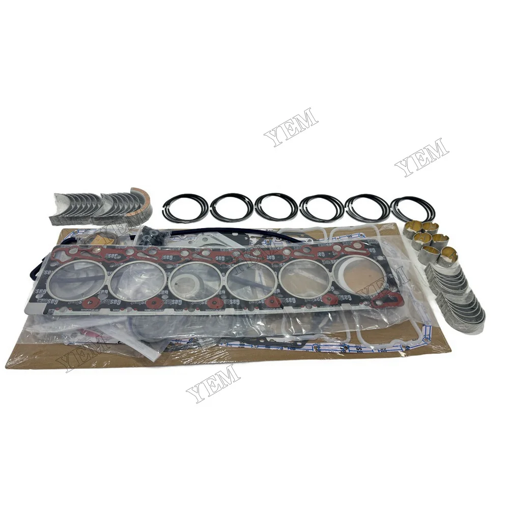 Overhaul Re-ring Kit Compatible for Komatsu 6D102 Diesel Engine Parts 6