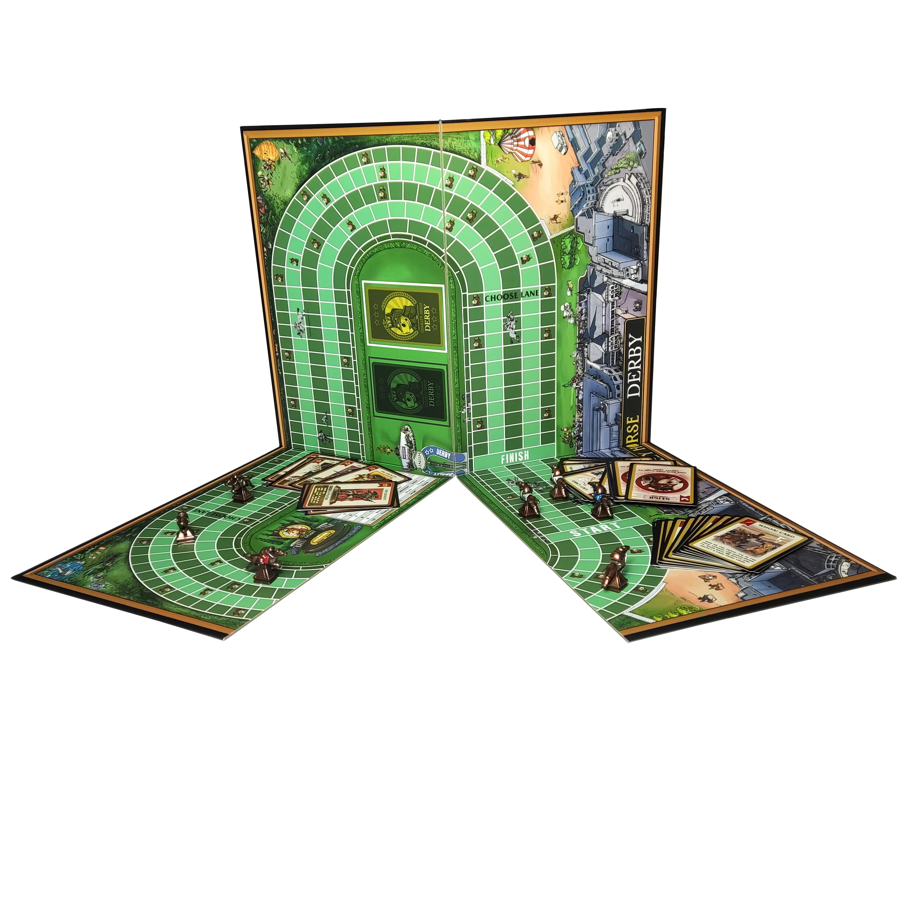 Premium Custom Board Game Printing Manufacturer Monopoli Style Crowdfunding Card Games Juego De Mesas Bulk Order Gift factory