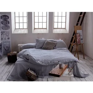 Factory Sale Various Comforter Sets Luxury Western Bedding Set Bedroom 100%  Flax Linen Bed Sheet