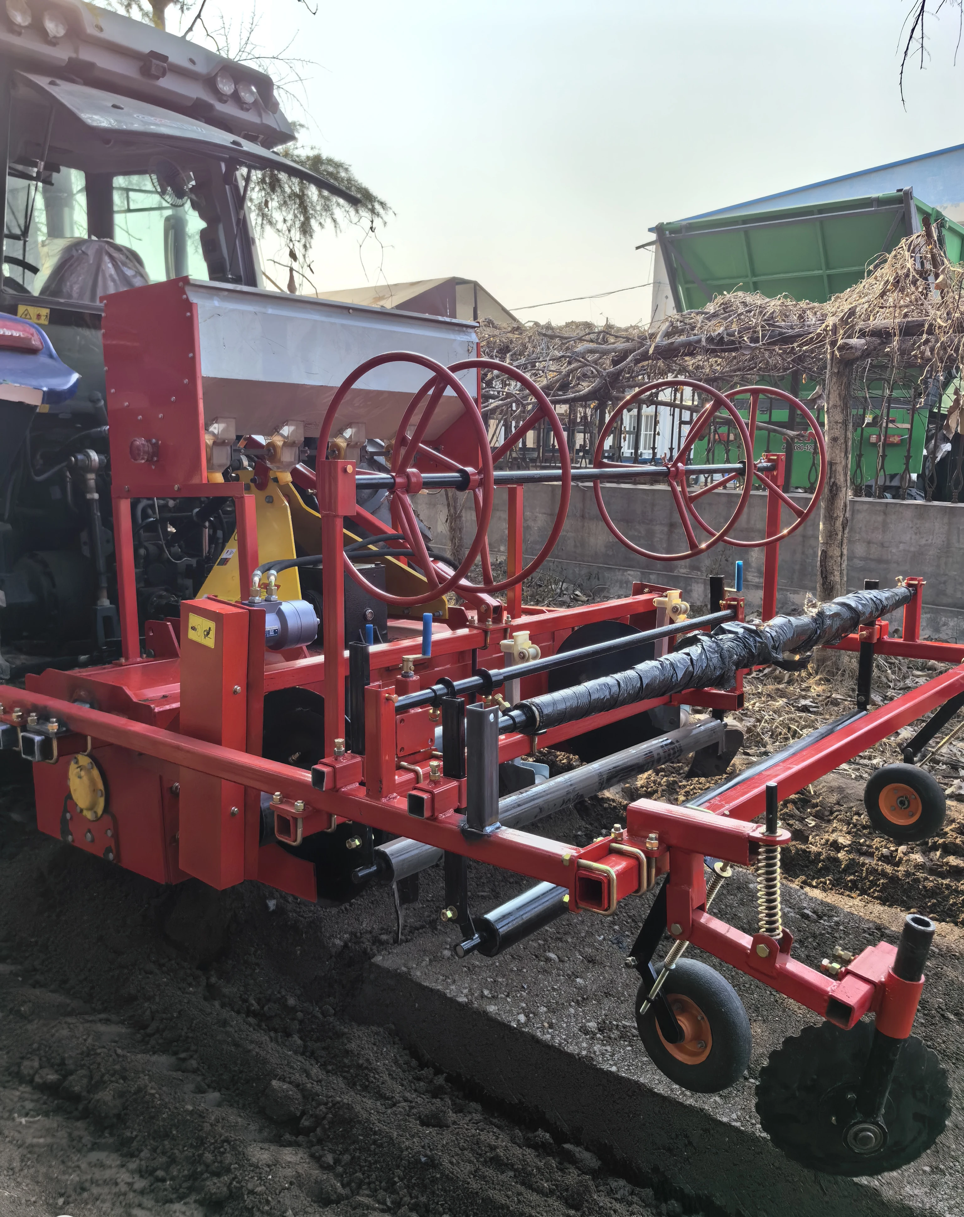Strawberry Ditching and Ridging Machine Plastic Mulch Layer Bed Former Machine Agriculture Bed Ridger