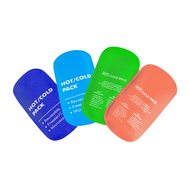 Hot Selling Gel Ice Packs Reusable Hot and Cold Compress Heating Cooling Gel Ice Pads 4 Colors