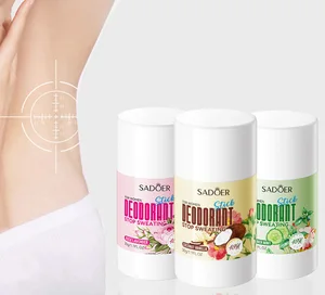 OEM SADOER Private Label Beauty Products Cucumber Rose Coconut Roll on  Long Lasting Fragrance Deodorant Antiperspirant