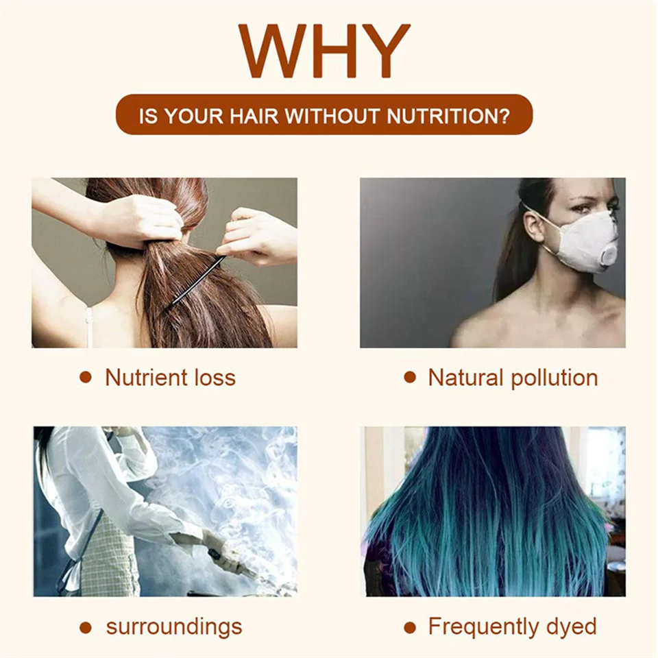 Hot selling 5 Seconds Repair Damaged Hair Magical Treatment Mask Organic Keratin Collagen Soft Smoothing Nourishing Hair Mask