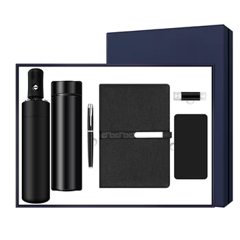 Branding Gift Umbrella Vacuum Flask A5 Notebook Usb Flash Drive Pen ...