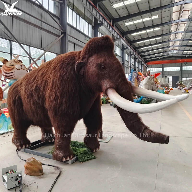 Roboterartiger Wollhaarmammut-Animatronik – Eiszeitliches prähistorisches Tier – Mammut-Mechanik zum Verkauf