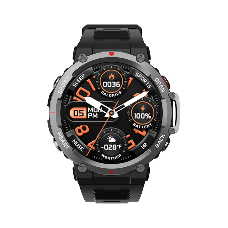 Montre de sport ZW25 NFC IP68 1.52 pouces écran 64M mémoire montre intelligente 2023 250mAh Assistant vocal reloj inteligente