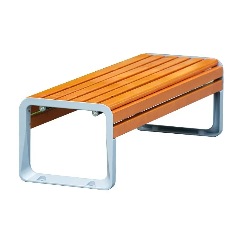 High quality modern professional long Anticorrosive wood composite park garden patio outdoor bench