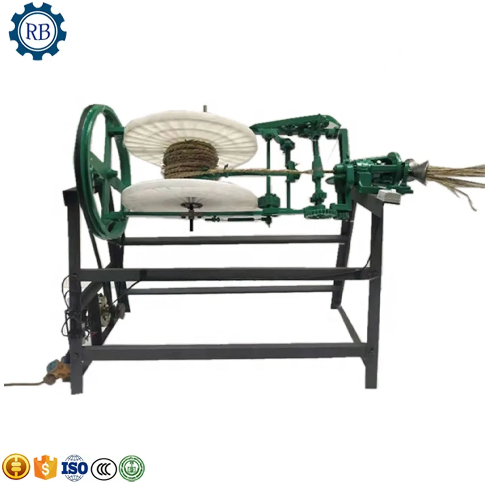 High Efficiency Grass Straw Rope Making Machine Straw Rope Knitting Twisting Machine Sea Grass Rope Making Machine