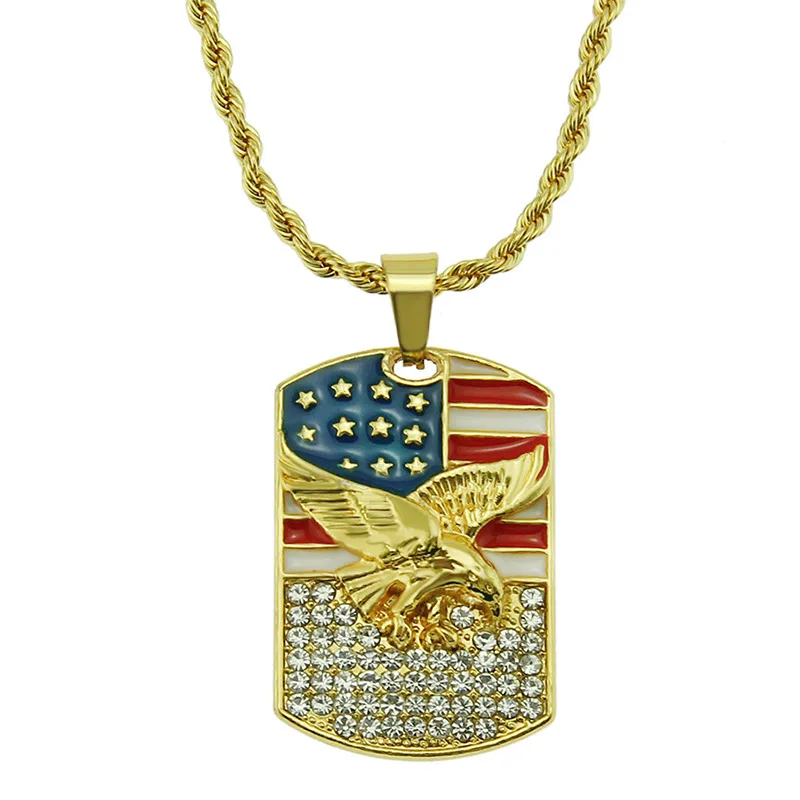Hiphop Bling Jewelry 18k Gold Plated 