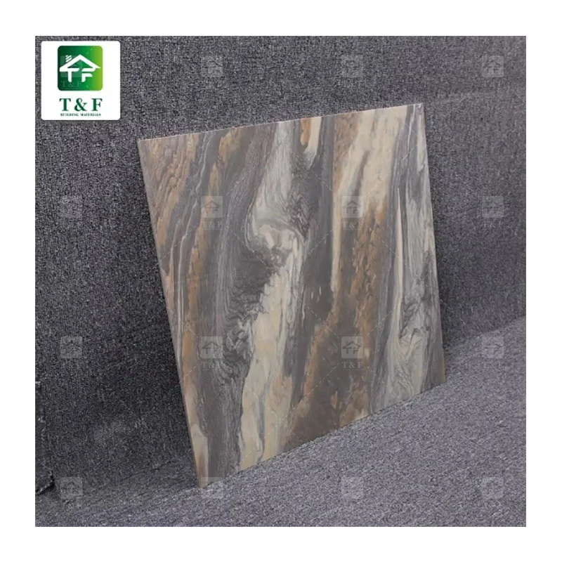 Zimbabwe Elegant Colored Stone Look Floor Tiles Luxury Full Glazed Porcelain Ceramic Tile 600Mm * 600Mm