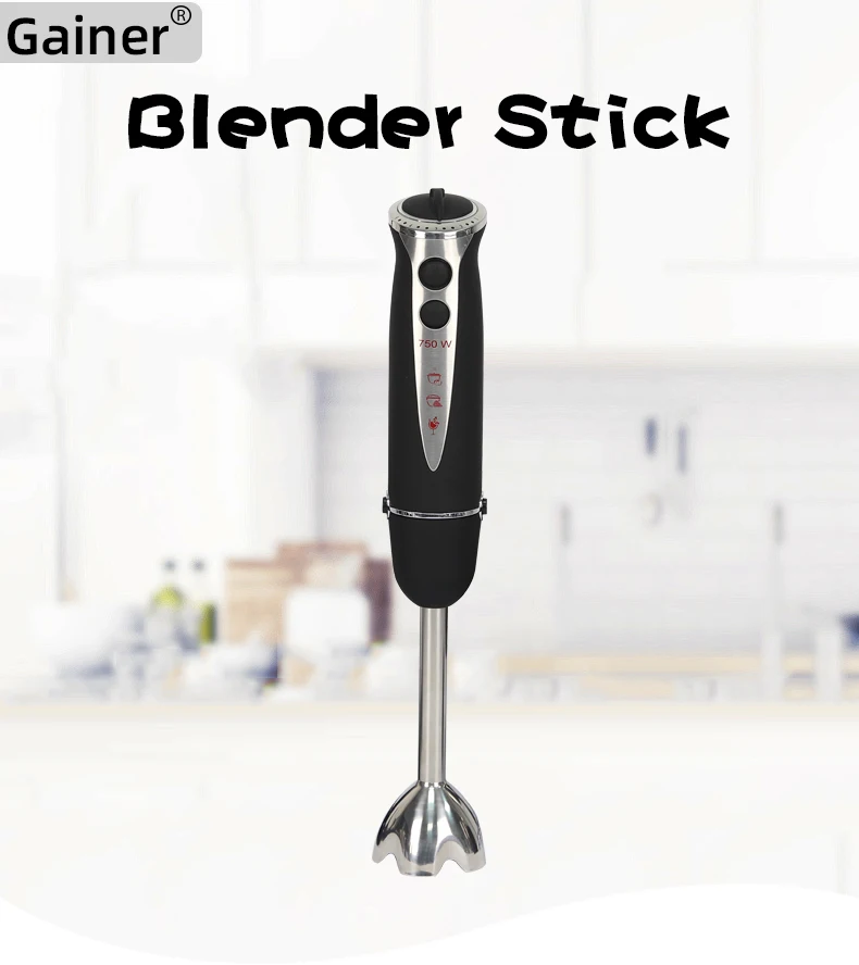 Hand Blender 4-in-1 Hand Immersion Blenders Electric Hand Stick Blender  with Beaker Stainless Steel Blade Baby Food